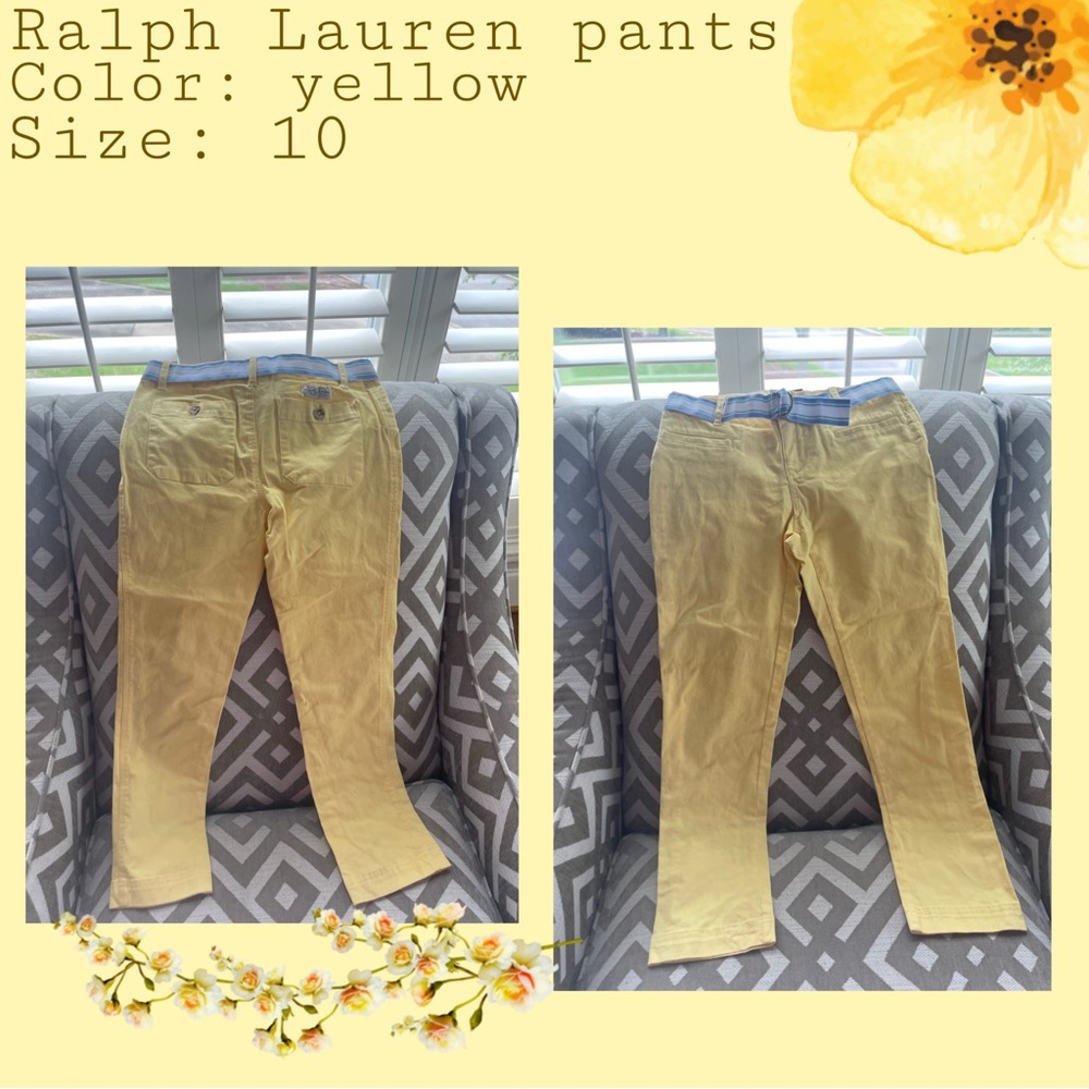 Ralph Lauren Sunny Yellow Trousers